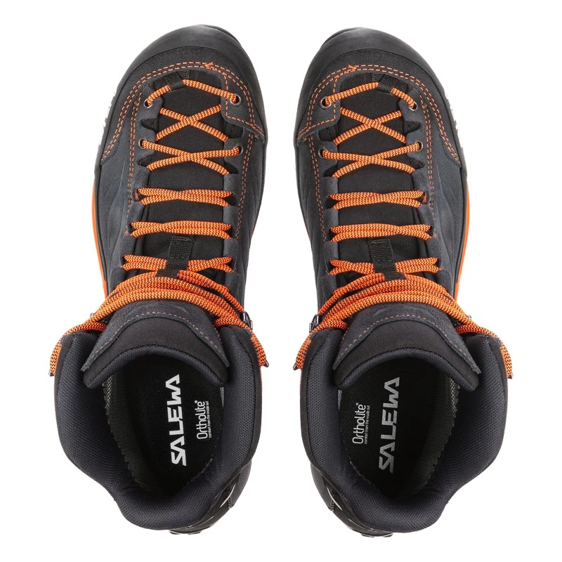 Pánská outdoorová obuv Salewa  MS MTN Trainer Mid GTX Asphalt/Fluo Orange
