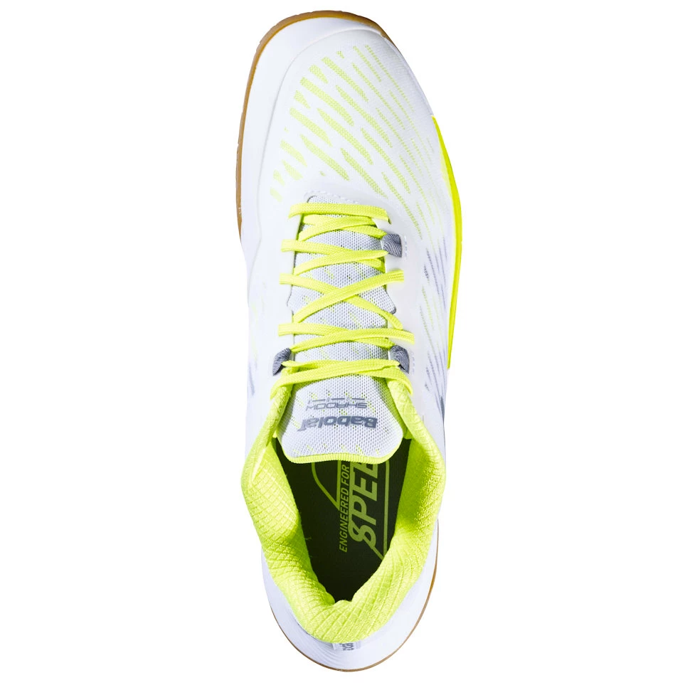 Pánská sálová obuv Babolat  Shadow Tour 5 Men White/Lime