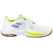 Pánská sálová obuv Babolat  Shadow Tour 5 Men White/Lime  EUR 44,5