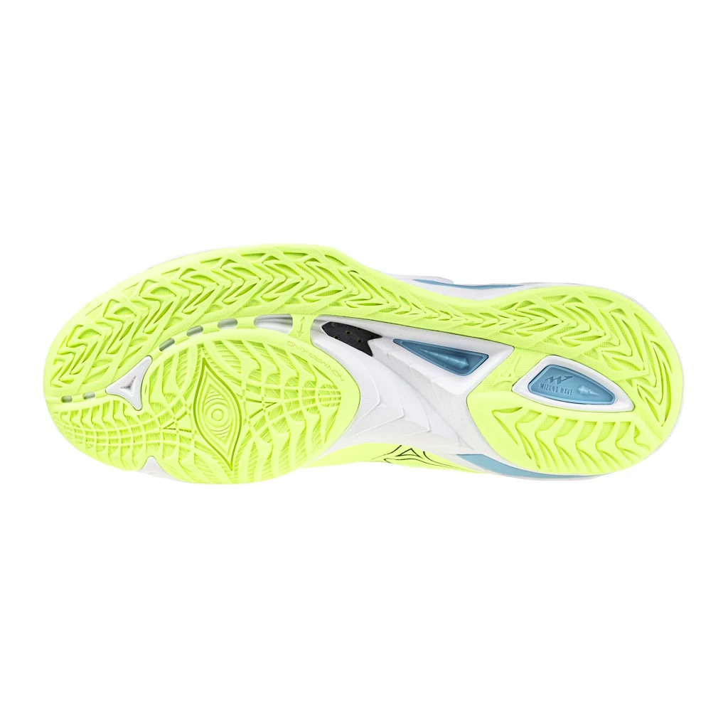 Pánská sálová obuv Mizuno  Wave Mirage 5  Neo Lime/Black/Splish Splash