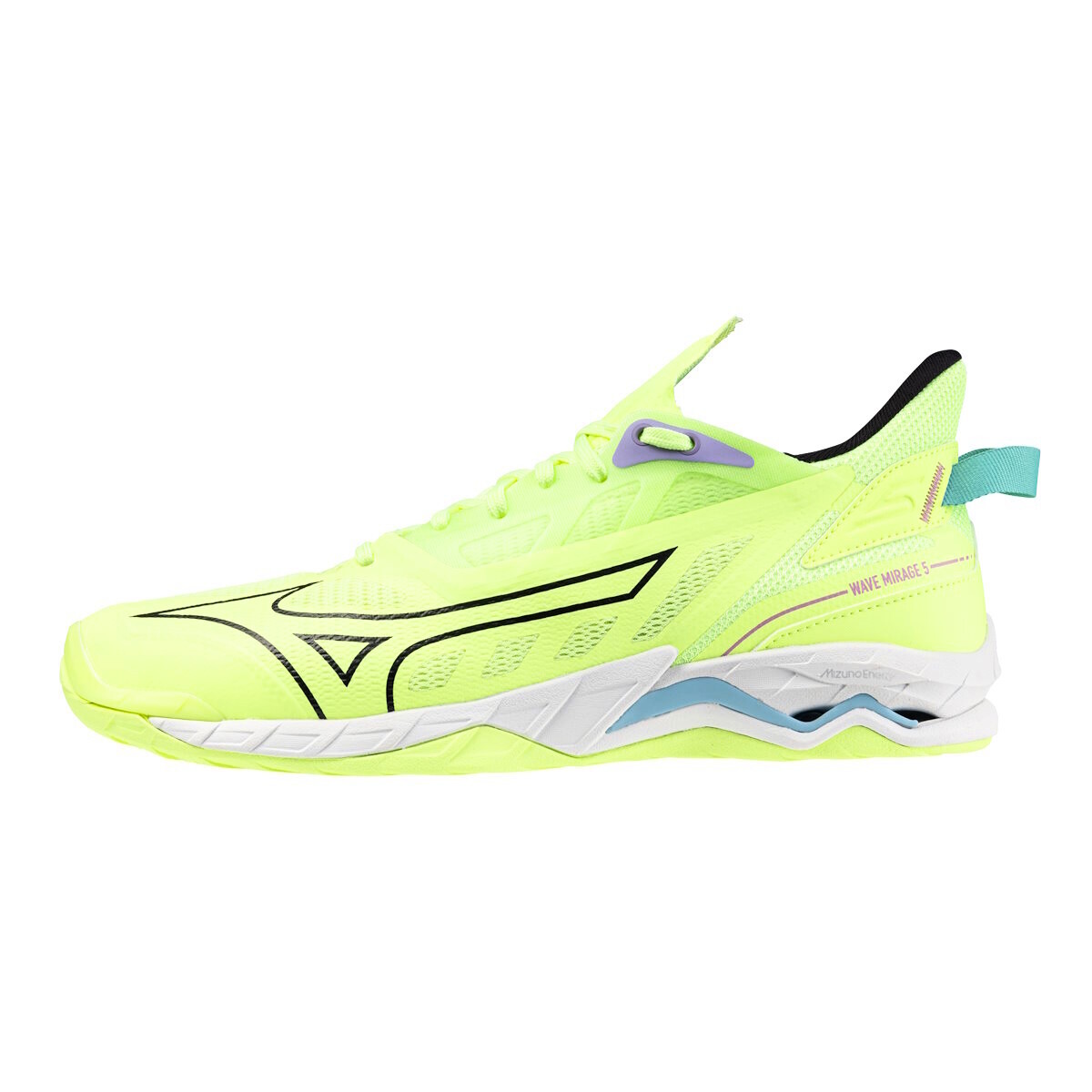 Product detail of Pánská sálová obuv Mizuno  Wave Mirage 5  Neo Lime/Black/Splish Splash   EUR 46,5