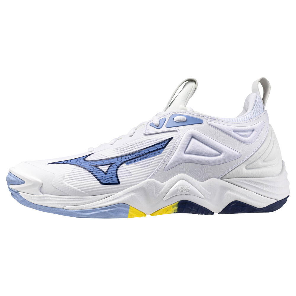 Pánská sálová obuv Mizuno  Wave MOMENTUM 3 White/Bellwether Blue  EUR 44 - thumb (5)