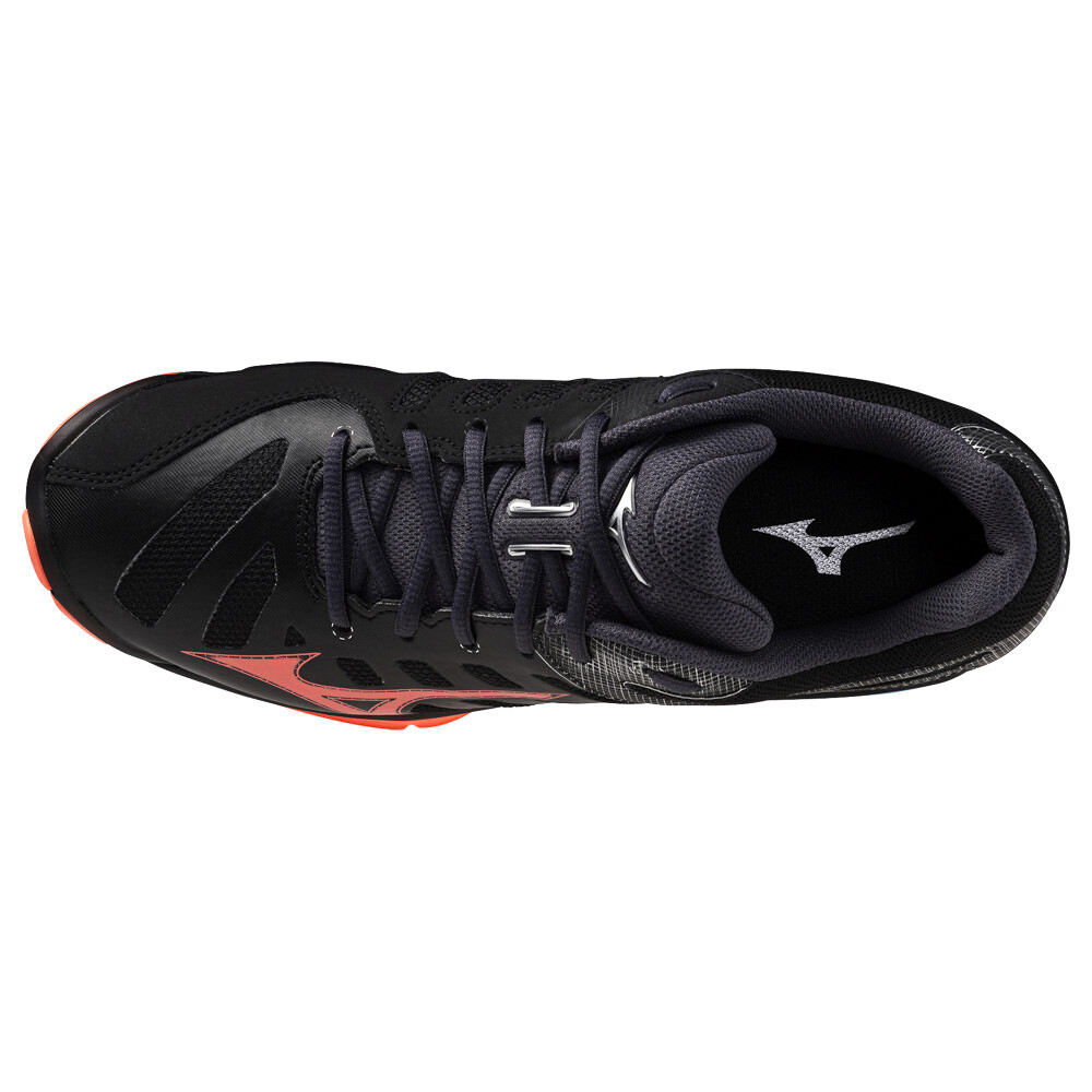 Pánská sálová obuv Mizuno  Wave VOLTAGE 2 Black/Neon Flame  EUR 44 - thumb (1)