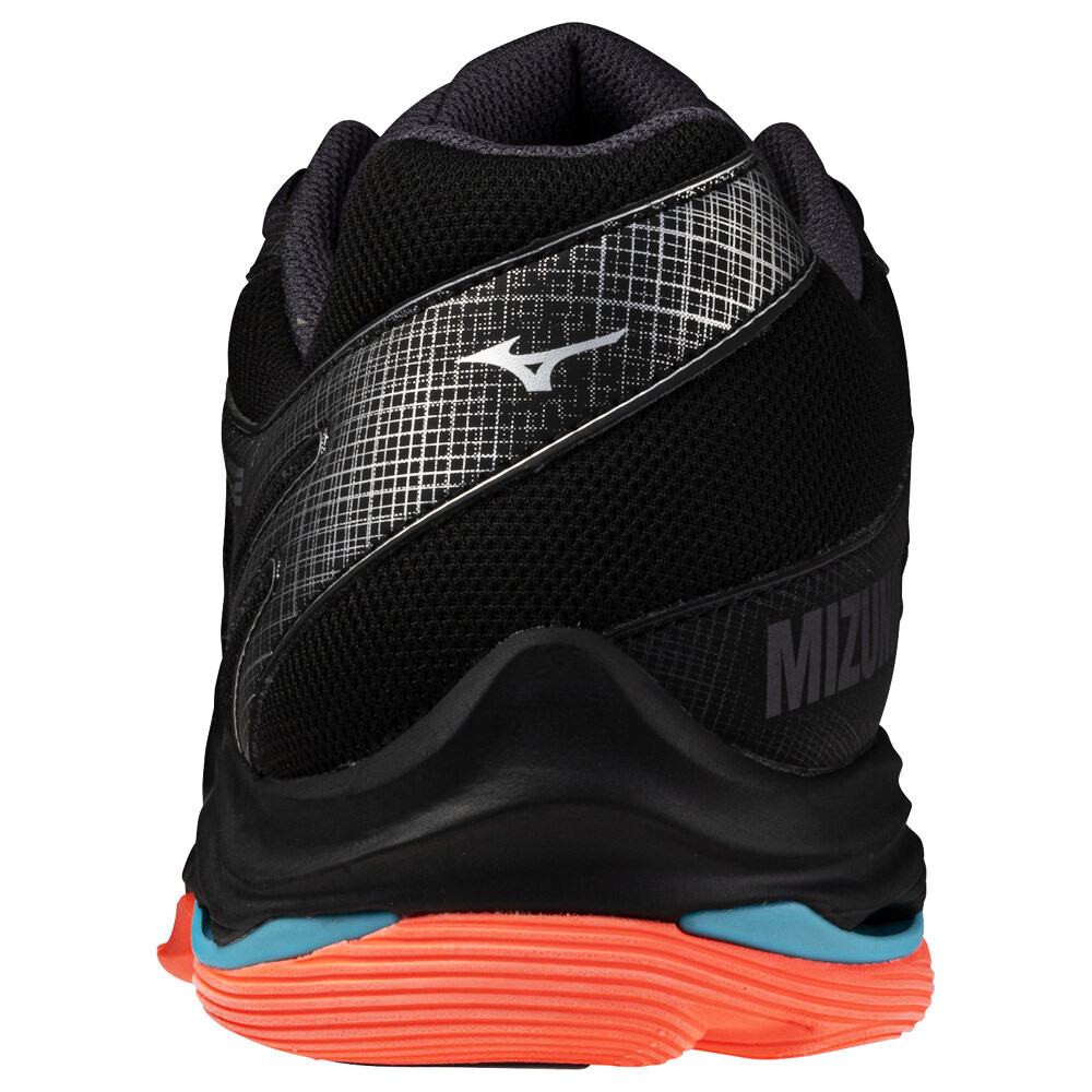 Pánská sálová obuv Mizuno  Wave VOLTAGE 2 Black/Neon Flame  EUR 44 - thumb (3)