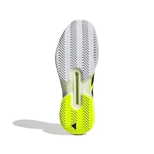 Pánská tenisová obuv adidas Adizero Ubersonic 5 Clay Lucid Lemon/Core Black  EUR 47 1/3
