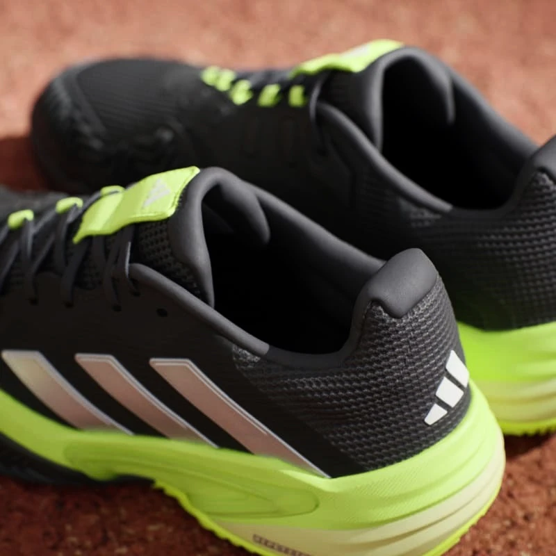 Pánská tenisová obuv adidas Barricade 13 M Clay Core Black/Lucid Lemon  EUR 43 1/3