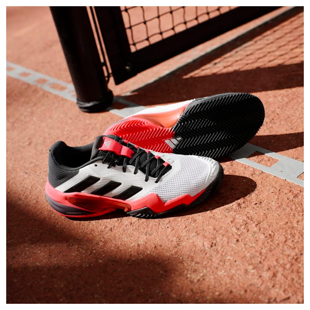 Pánská tenisová obuv adidas Barricade 13 M Clay White/Core Black