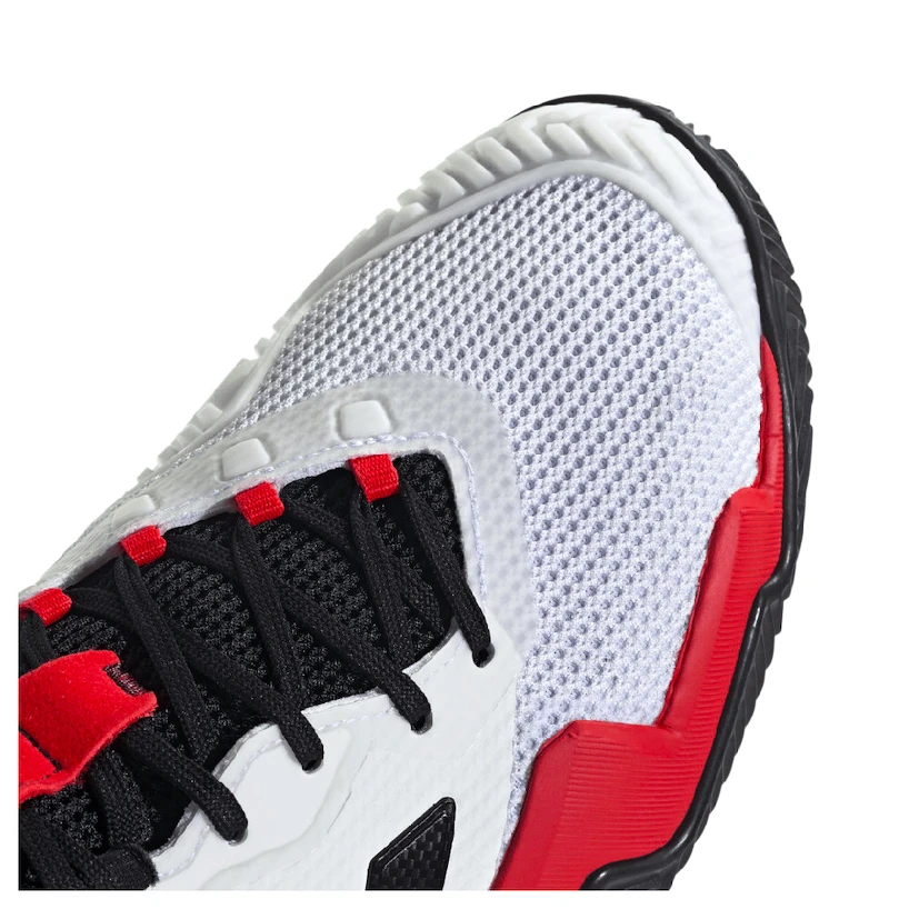 Pánská tenisová obuv adidas Barricade 13 M Clay White/Core Black  EUR 41 1/3