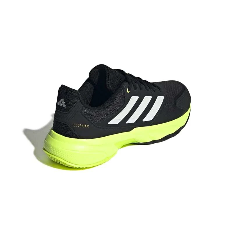 Pánská tenisová obuv adidas  Courtjam Control 3 Clay Carbon/Lucid Lemon