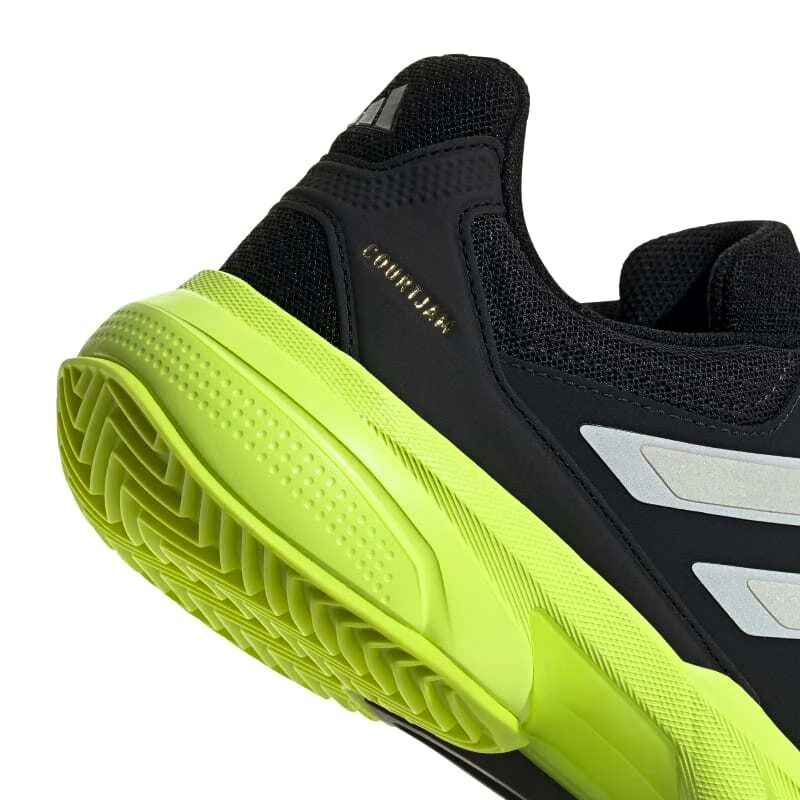 Pánská tenisová obuv adidas  Courtjam Control 3 Clay Carbon/Lucid Lemon