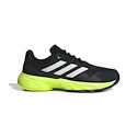 Pánská tenisová obuv adidas  Courtjam Control 3 Clay Carbon/Lucid Lemon  EUR 40 2/3
