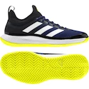 Pánská tenisová obuv adidas Defiant Generation Victory Blue/White/Acid Yellow