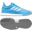 Pánská tenisová obuv adidas SoleCourt Boost Clay M Blue/White