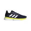 Pánská tenisová obuv adidas  SoleMatch Bounce Victory Blue/White/Acid Yellow