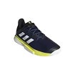 Pánská tenisová obuv adidas  SoleMatch Bounce Victory Blue/White/Acid Yellow