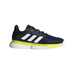 Pánská tenisová obuv adidas  SoleMatch Bounce Victory Blue/White/Acid Yellow