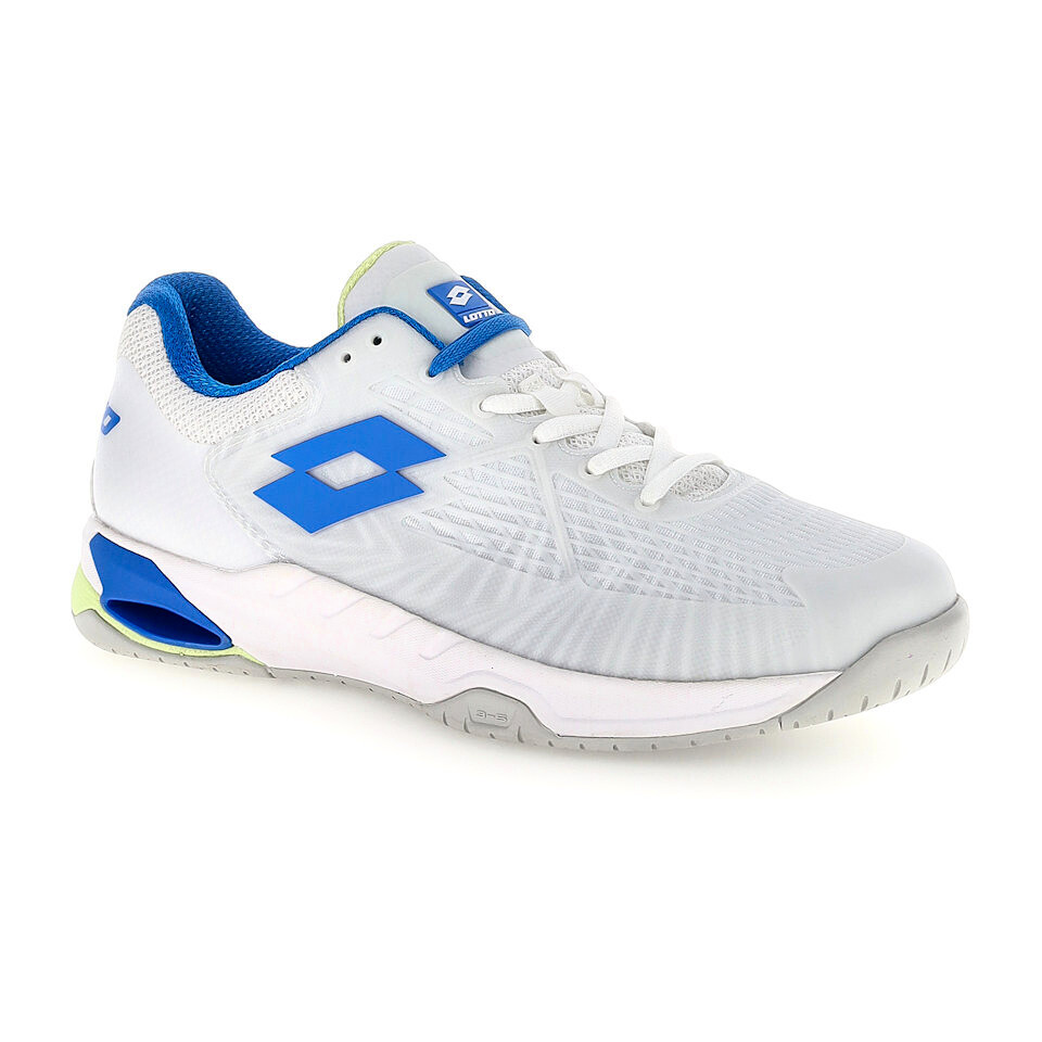 Pánská tenisová obuv Lotto Mirage 100 II Clay All White/Dodgers Blue  EUR 45 - thumb (1)
