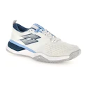 Pánská tenisová obuv Lotto Raptor Hyperpulse 100 III Clay All White/Mallard Blue