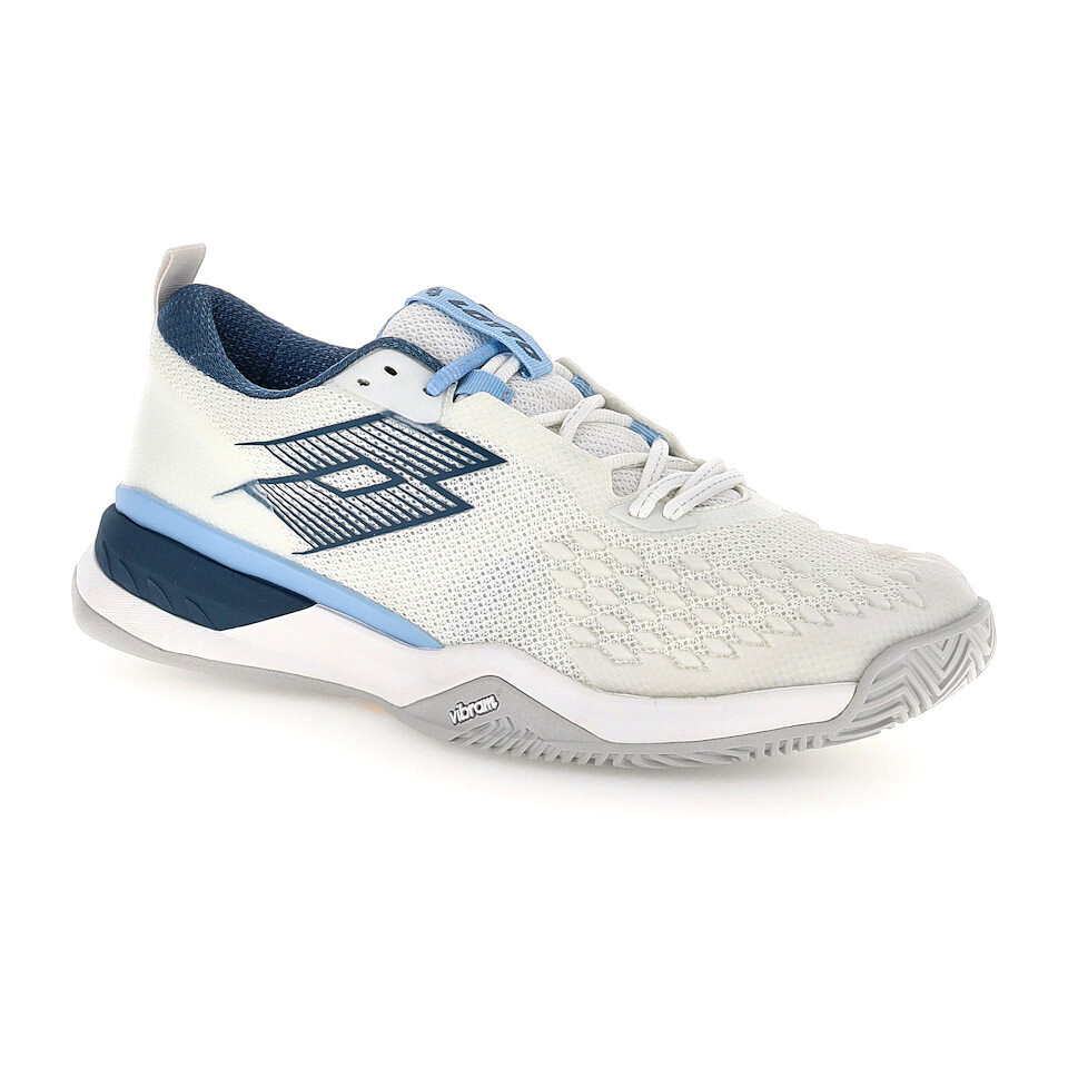 Pánská tenisová obuv Lotto Raptor Hyperpulse 100 III SPD All White/Mallard Blue  EUR 45 - thumb (1)