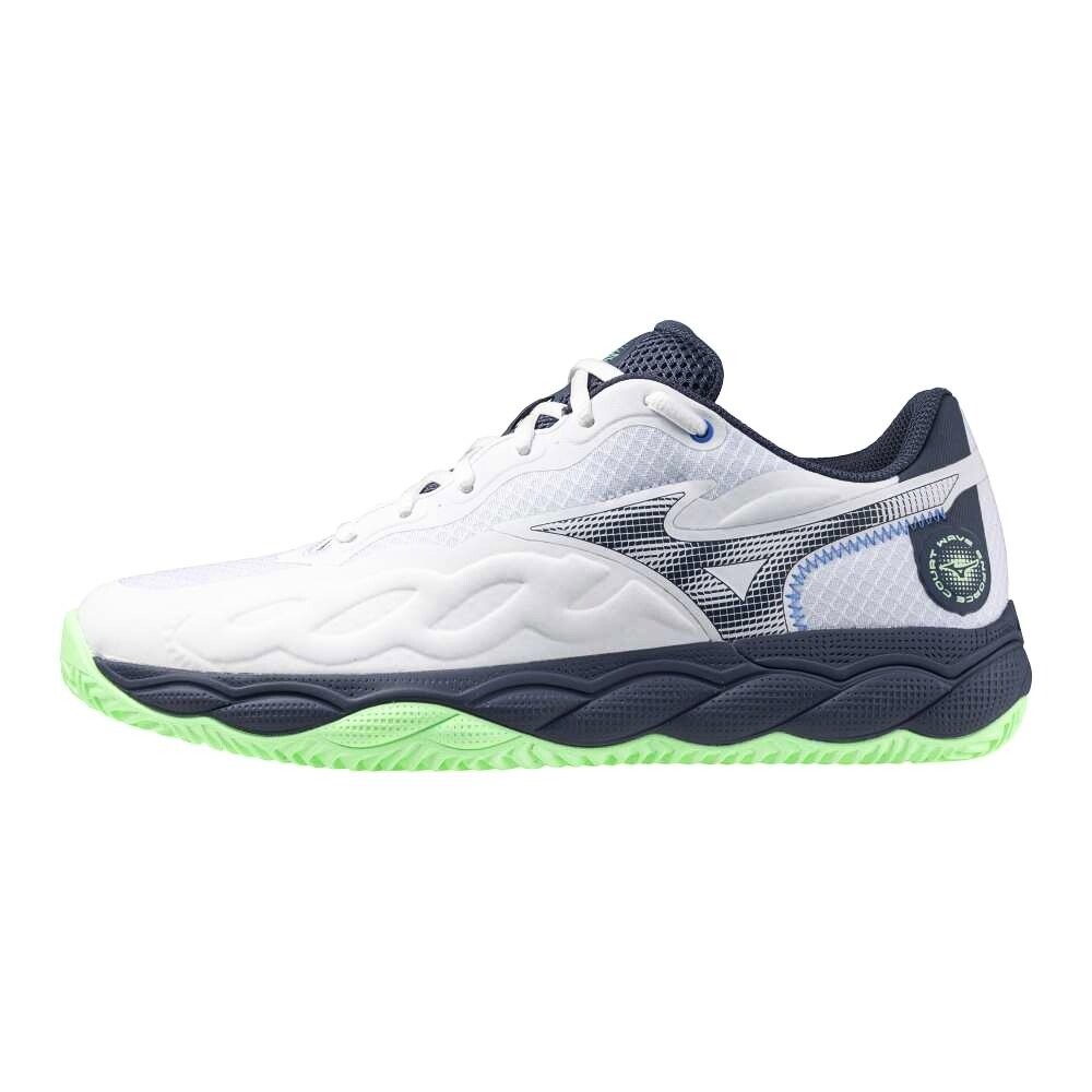 Product detail of Pánská tenisová obuv Mizuno Wave Enforce Court CC White/Vintage Indigo  EUR 40,5