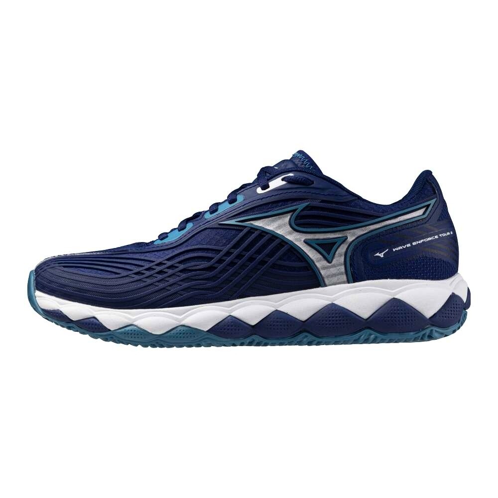 Product detail of Pánská tenisová obuv Mizuno Wave Enforce Tour 2 CC Bellwether Blue/White  EUR 43