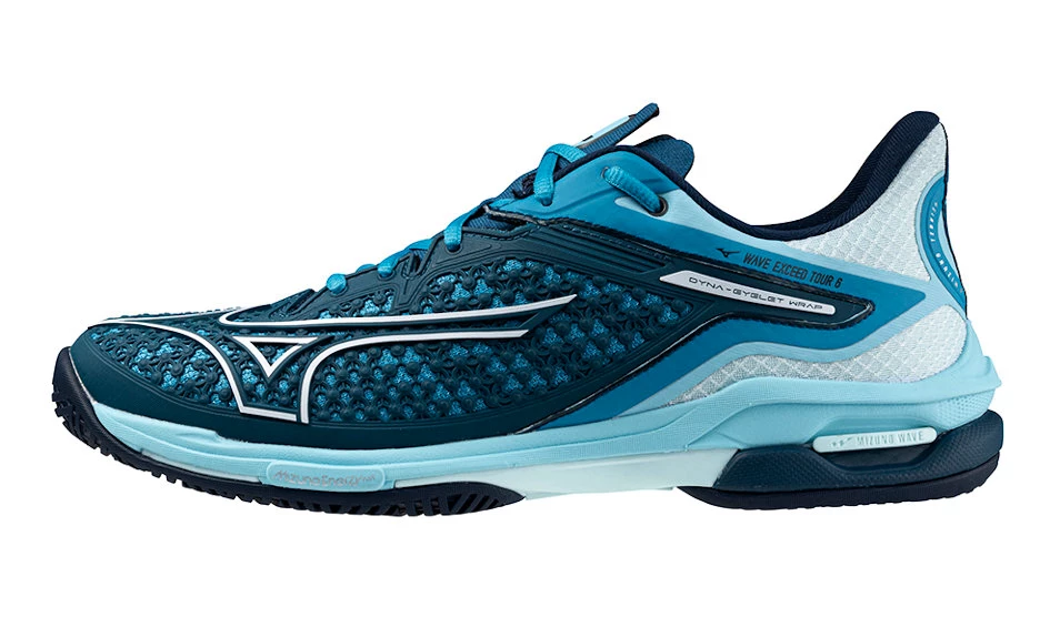 Pánská tenisová obuv Mizuno Wave Exceed TOUR 6 AC Moroccan Blue/White/Blue Topaz  EUR 42