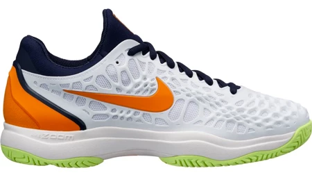 Pánská tenisová obuv Nike Zoom Cage 3 Clay White/Orange Peel
