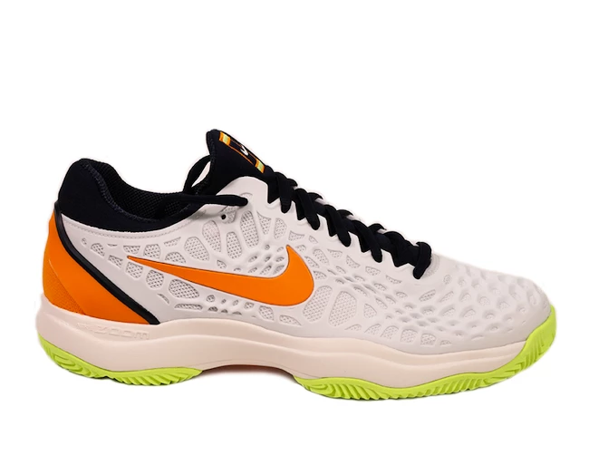 Pánská tenisová obuv Nike Zoom Cage 3 Clay White/Orange Peel