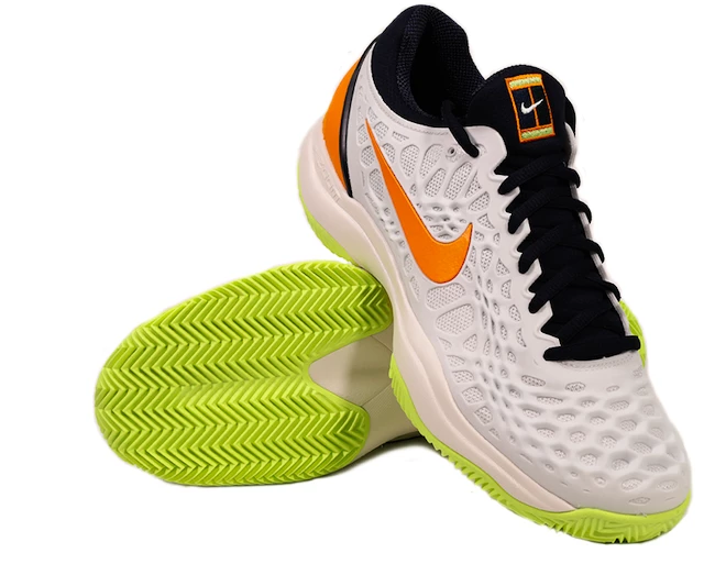 Pánská tenisová obuv Nike Zoom Cage 3 Clay White/Orange Peel
