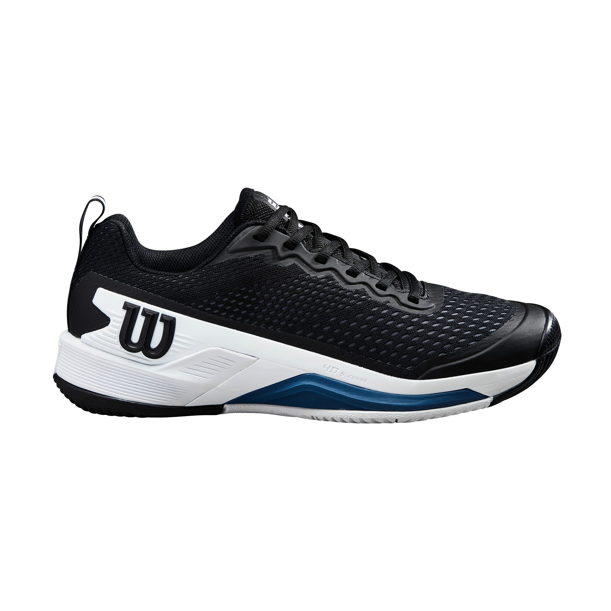 Product detail of Pánská tenisová obuv Wilson Rush Pro 4.5 Black/White/Ensign Blue  EUR 41 1/3