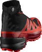 Pánské běžecké boty Salomon SNOWSPIKE CSWP - černo-červené
