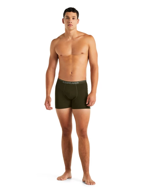 Pánské boxerky Icebreaker  Anatomica Boxers LODEN