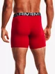 Pánské boxerky Under Armour  Charged Cotton 6in 3 Pack-RED