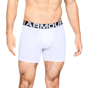 Pánské boxerky Under Armour  Charged Cotton 6in 3 Pack-WHT