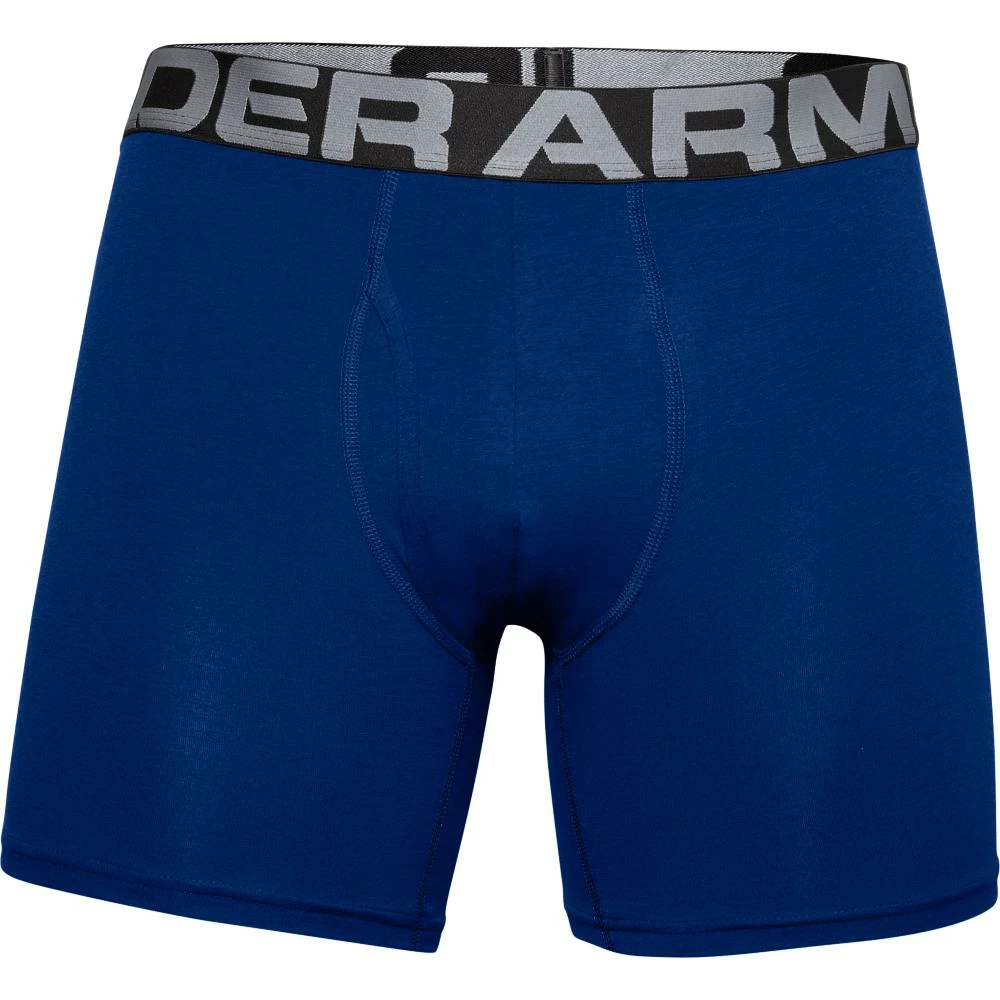 Pánské boxerky Under Armour  Charged Cotton 6in 3Pack Blue