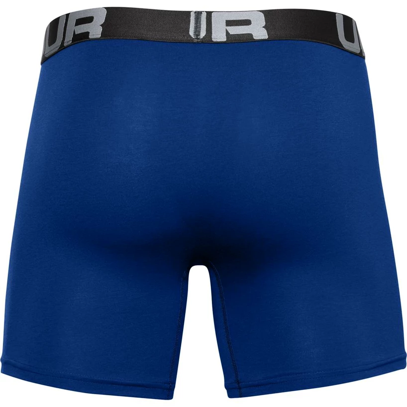 Pánské boxerky Under Armour  Charged Cotton 6in 3Pack Blue  S