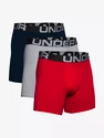 Pánské boxerky Under Armour  Charged Cotton 6in 3Pack Red