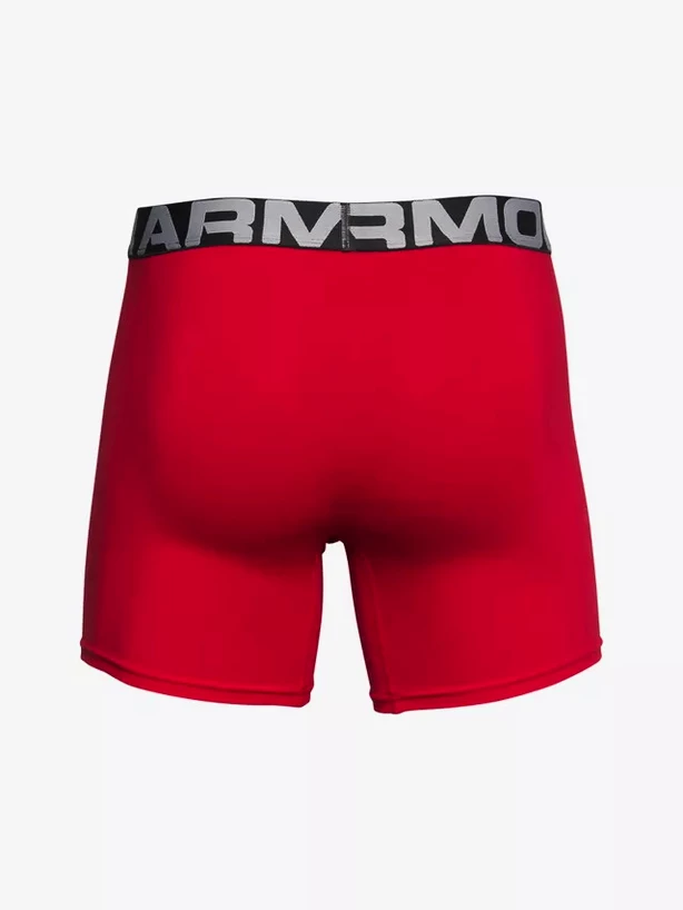 Pánské boxerky Under Armour  Charged Cotton 6in 3Pack Red  S