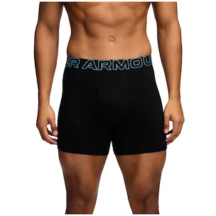 Pánské boxerky Under Armour Perf Cotton 6in 3Pack Black