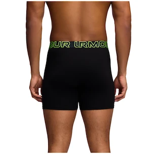 Pánské boxerky Under Armour Perf Cotton 6in 3Pack Black