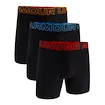 Pánské boxerky Under Armour Perf Tech 6in 3Pack Black  S