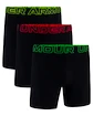 Pánské boxerky Under Armour Perf Tech Mesh 6in 3Pack Black