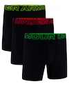 Pánské boxerky Under Armour Perf Tech Mesh 6in 3Pack Black