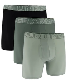 Pánské boxerky Under Armour Perf Tech Mesh 6in 3Pack Green