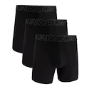 Pánské boxerky Under Armour Perf Tech Mesh Solid 6in 3Pack Black