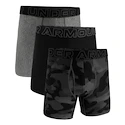 Pánské boxerky Under Armour Perf Tech Print 6in 3Pack Black  S