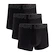 Pánské boxerky Under Armour Perf Tech Solid 3in 3Pack Black