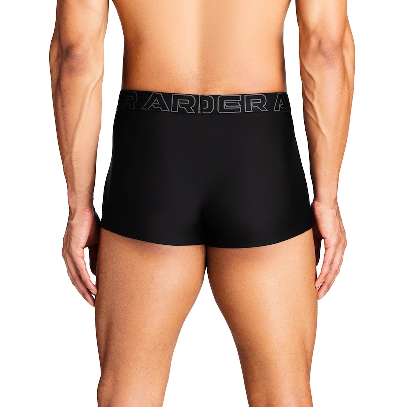 Pánské boxerky Under Armour Perf Tech Solid 3in 3Pack Black