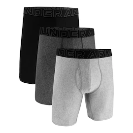 Pánské boxerky Under Armour Perf Tech Solid 9in 3Pack Steel Heather