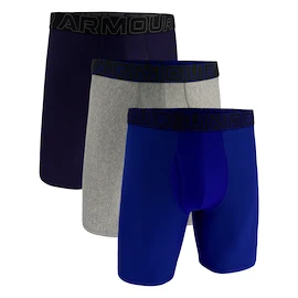 Pánské boxerky Under Armour Perf Tech Solid 9in 3Pack Steel Royal